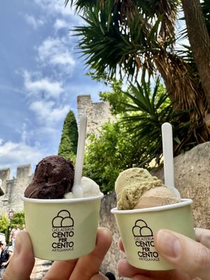   at Gelateria Cento Per Cento in Malcesine