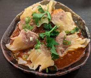 Chili Oil Wontons at Jade Rabbit in Portland