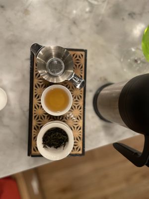 “Duck Shit” tea   at Jade Rabbit in Portland