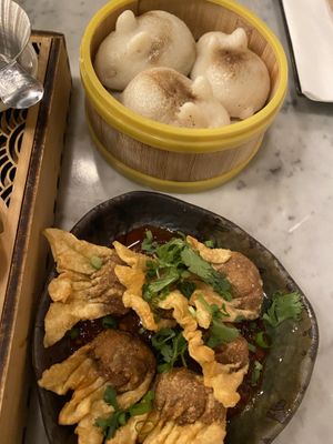 Fried Wonton & Bunny Bao  at Jade Rabbit in Portland