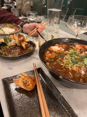 Fantastic food!!! Good spicy stuff we had. Next time i will have to make reservations as our menu was short. But we still were so full.   at Jade Rabbit in Portland