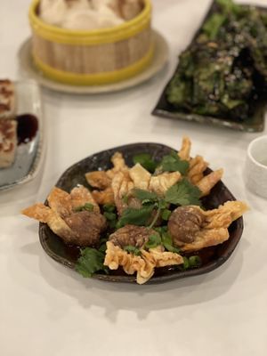 Wontons with chilli oill  at Jade Rabbit in Portland