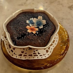 Mochi Fudge Brownie at Jade Rabbit in Portland