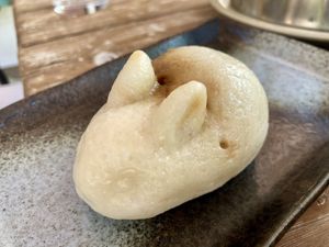 Bunnies that look diseased 😬  at Jade Rabbit in Portland