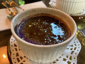 Ube crème brûlée - tasty!  at Jade Rabbit in Portland