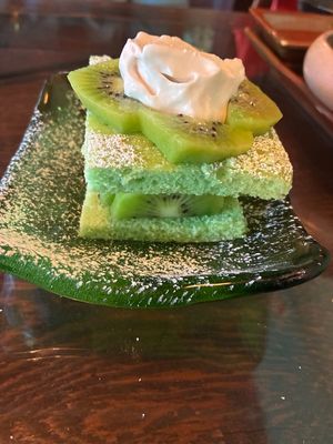 Pandan Kiwi Cheesecake at Jade Rabbit in Portland