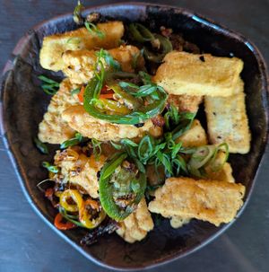 Salt and Pepper Vegan Squid at Jade Rabbit in Portland