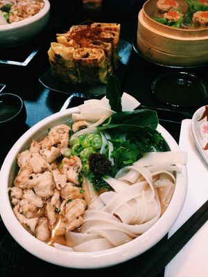 Shumai, bean curd skin and Ichiza noodle soup at Jade Rabbit in Portland