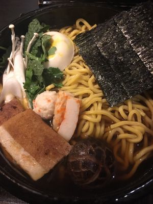 Ramen with a vegan poached egg ($2 extra) at Jade Rabbit in Portland