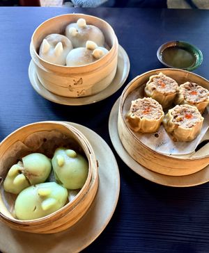 Clockwise from top - Bunny bao, Siu Mai, Jade Rabbits  at Jade Rabbit in Portland