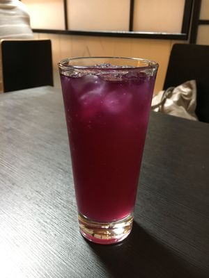 Butterfly lemonade at Jade Rabbit in Portland