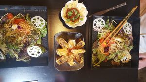 Wonderful flavors and great  friendly service! at Jade Rabbit in Portland