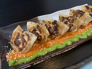 Kimchi dumplings  at Jade Rabbit in Portland