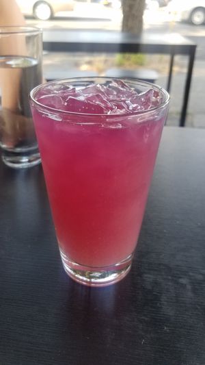 butterfly pea flower drink at Jade Rabbit in Portland