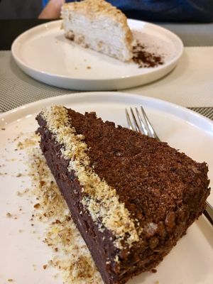 Napoleon and Chocolate Napoleon  at KOLO in Kyiv