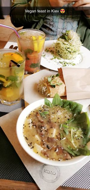 Vegan feast at KOLO in Kyiv