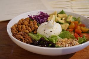 Avocado, Sauerkraut & Baby Burrata Bowl at Sequel Bistro & Juice Bar - Bandra West in Mumbai