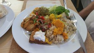 Vegan buffet at DaTerra  in Viseu