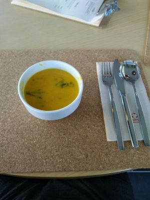 vegan soup  at DaTerra  in Viseu