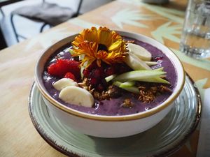 acai bowl at Rabbit Cafe in Auckland