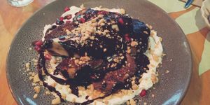 Vegan French toast at Rabbit Cafe in Auckland