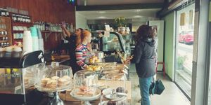 Cabinet foods at Rabbit Cafe in Auckland