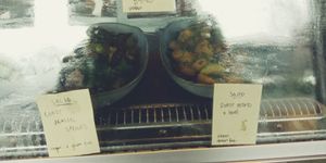 Vegan salads at Rabbit Cafe in Auckland