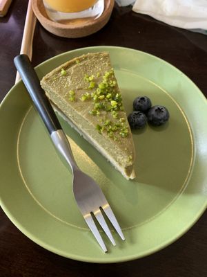 Pistachio tart at Vegi Kitchen Gu Gu in Nagoya