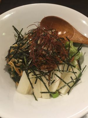 Soupless noodles at Vegi Kitchen Gu Gu in Nagoya