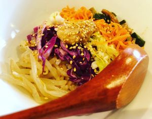 bibimbap at Vegi Kitchen Gu Gu in Nagoya