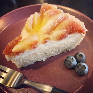 fig tart at Vegi Kitchen Gu Gu in Nagoya
