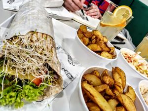 Pastrami-Wrap at Krowarzywa - Piotrkowska in Lodz