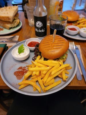 Burger mit Beyond Meat Patty at Katzentempel - Nürnberg in Nuremberg