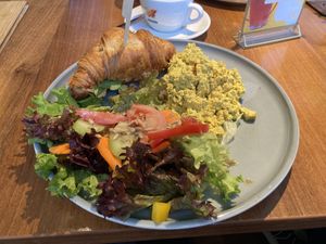 Croissant breakfast   at Katzentempel - Nürnberg in Nuremberg
