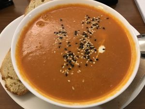 Peanutcreamesoup very delicious at Katzentempel - Nürnberg in Nuremberg