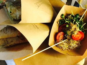 Falafel wrap vegangourmet + microgreen mix at Vegano Hooligano Gourmet in Kyiv