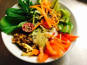 Chef bowl at Vegano Hooligano Gourmet in Kyiv