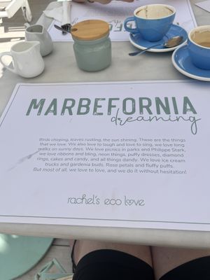   at Rachel's Eco Love Organic Food in Marbella