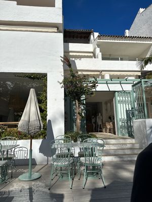 Patio  at Rachel's Eco Love Organic Food in Marbella