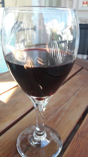 Vega wines are listed on the menu at Hasta la Pasta in Naantali