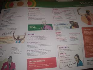 Full vegan menu. Nice👍🏻 at Molo Lounge in Southend-on-sea