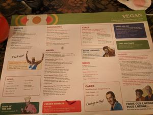 Vegan menu at Molo Lounge in Southend-on-sea