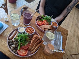 Vegan breakfasts at The Squeeze in Southend-on-sea