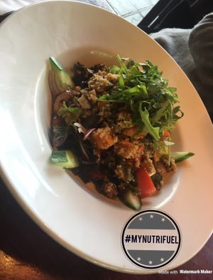 Vegan quinoa salad  #mynutrifuel at The Squeeze in Southend-on-sea
