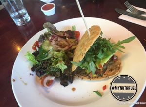 Sweet potato burger  #mynutrifuel at The Squeeze in Southend-on-sea