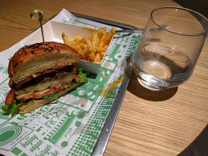 Aussie Burger & B Fries at Root Pop in Beijing