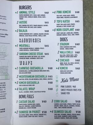 Menu 1 at Root Pop in Beijing