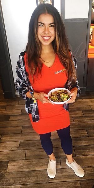 roasted brussels !!  at CoreLife Eatery in New Hartford