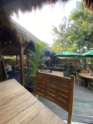 Open air dining is the best    at Drifter Surf Shop & Cafe in Pecatu