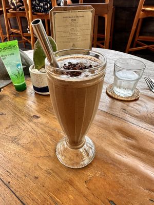 Coffee protein smoothie   at Drifter Surf Shop & Cafe in Pecatu